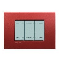 Placca Living Light brick LNA4803RK Bticino Quadra